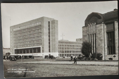 Kuvakortti, Helsinki, Postitalo, kulkenut 1944