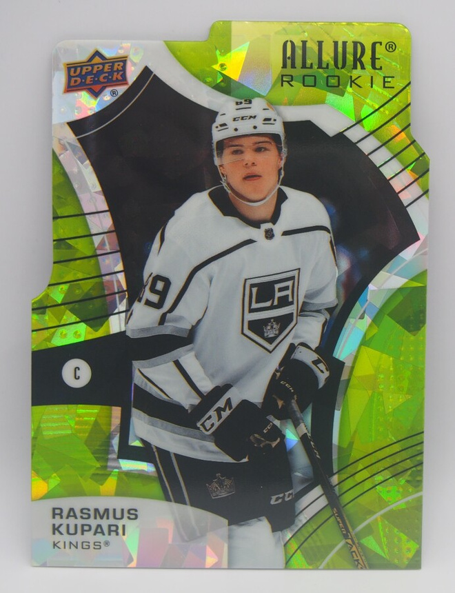 2021-22 Allure Green rainbow die-cut Rasmus Kupari /99