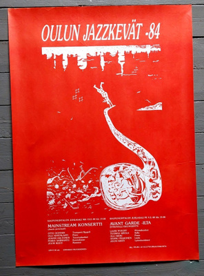 Oulun Jazzkevät 1984 : Juliste - Oulu - 80 -luku