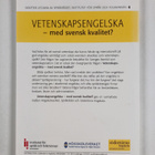 Vetenskapsengelska : med svensk kvalitet? - pikkukuva 2