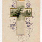 ANTIIKKIKORTTI / Siniset ruusut ja maisemaristi. 1900-l. - pikkukuva 2