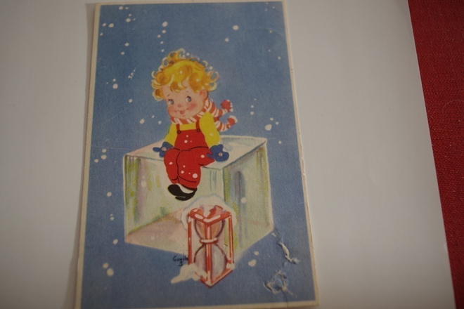 1950-luvun joulukortti