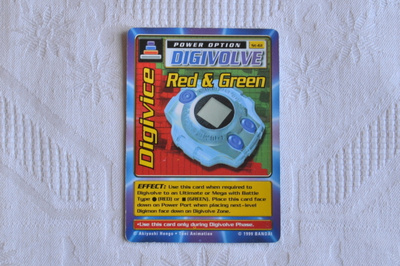 Digivice Red & Green - Digimon kortti v.1999