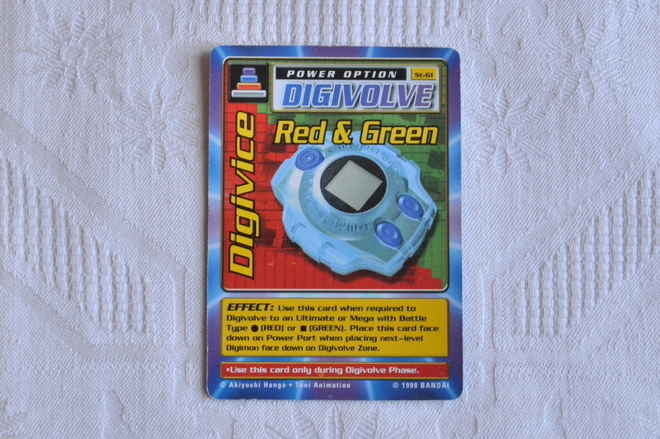 Digivice Red & Green - Digimon kortti v.1999