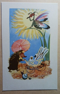 Tove Jansson: Siilimamma työntää lapsia, heinäsirkka, ei p.
