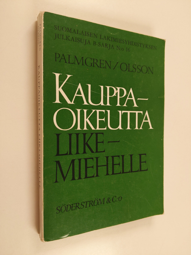 Gunnar Palmgren : Kauppaoikeutta liikemiehelle