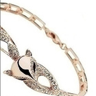 2399 .. Charming Naisten 9K Kulta Zircon Kaunis .. Rannekoru - pikkukuva 4