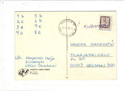 RIVILEIMA KIVIKANGAS /KOKKOLA