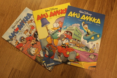 Aku-Ankkoja numerot 18, 19, 20 vuodelta 2000