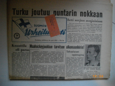Suomen Urheilulehti Nro 36/1952 (25.2)