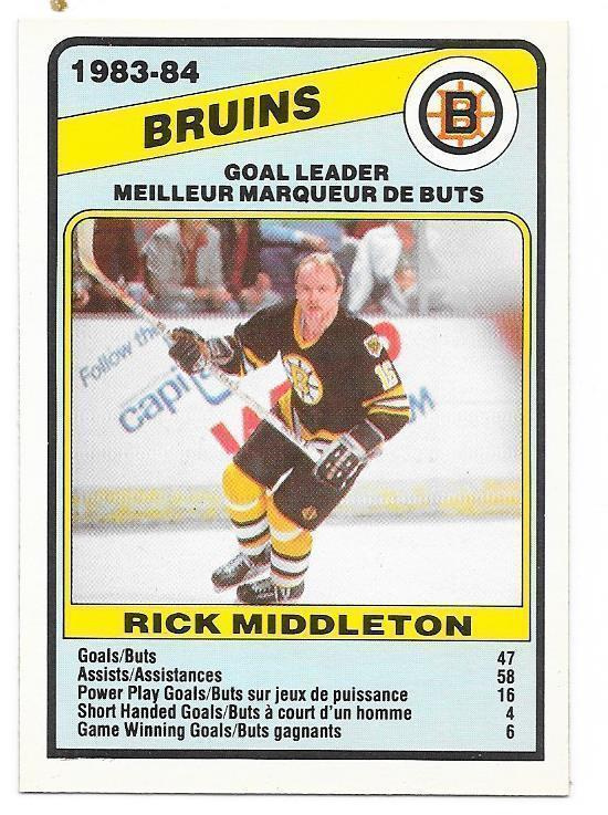 1984-85 OPC #352 Rick Middleton Boston Bruins
