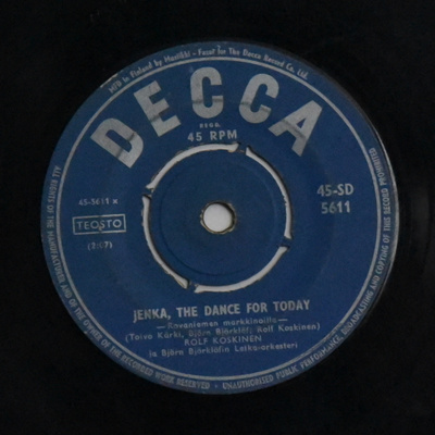 Single: Koskinen, Rolf - Jenka, The Dance For Today / Rambl-