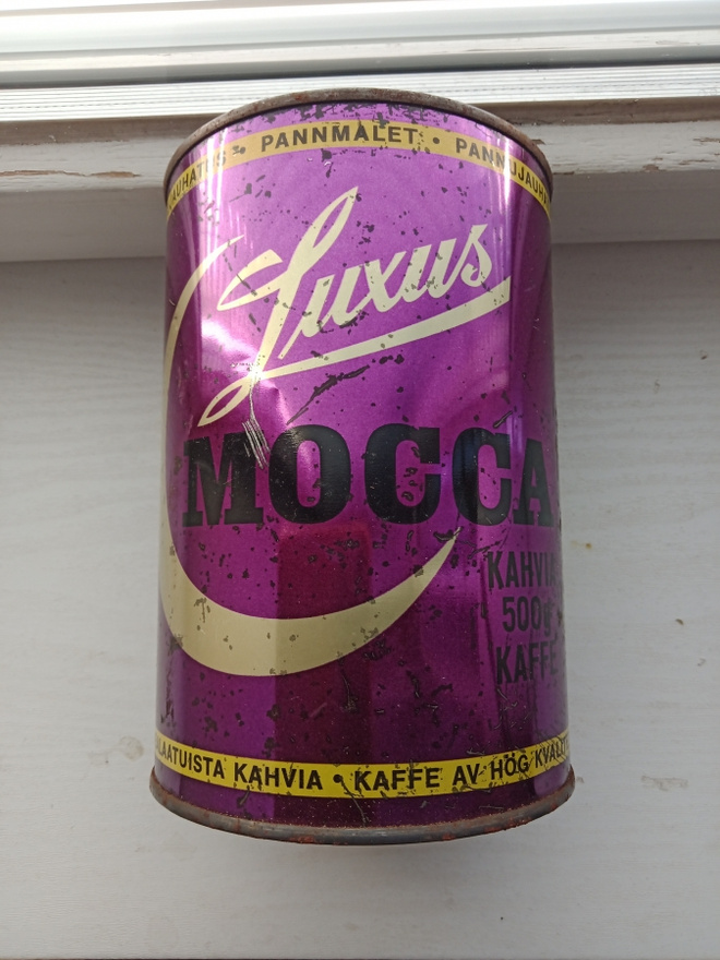 Luxus Mocca kahvia 500g, peltipurkki.