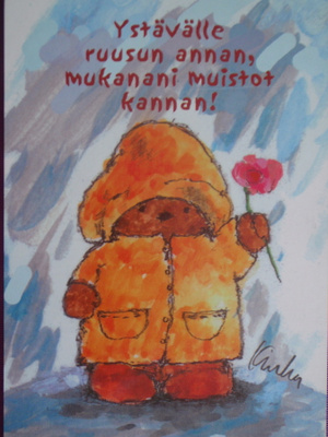 Kinka nalle tuo ruusua