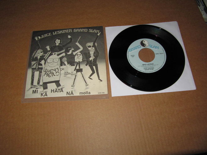 Juice Leskinen Grand Slam 7" Mikä Hätänä / Molla,PS 1986