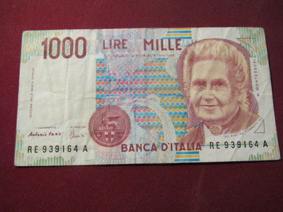 1000 lire 1990 Italia