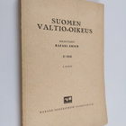 Rafael Erich : Suomen valtio-oikeus 2. osa - pikkukuva 1