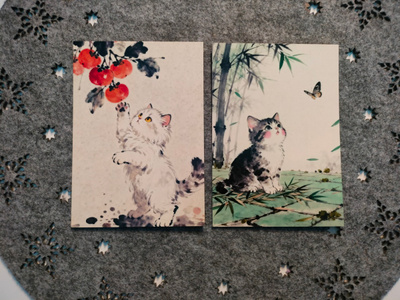 ~Kissa kortti~ 2kpl