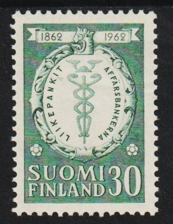 1962 Liikepankit 100v merkki leimaamattomana