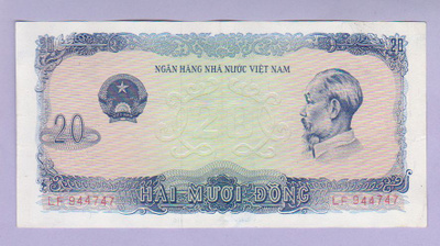 Vietnam 20 Dong v.1976 P-83 (harvinaisempi)
