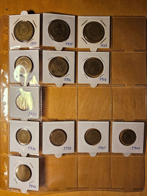 Vanhojen rahojen kokoelma (106 kpl)