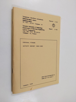 H. N. Koivo ym. : Activity report 1980-1985