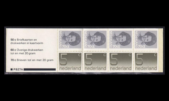 Alankomaat MH28a ** Vihko PB 27a Beatrix-numero (1982)