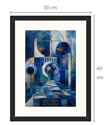 Uusi SDG Kestävä kehitys 2030 art print taulu 30 cm x 40 cm