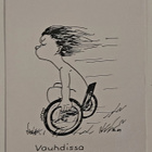 "Vauhdissa mukana..."-KULKEMATON POSTIKORTTI - pikkukuva 1