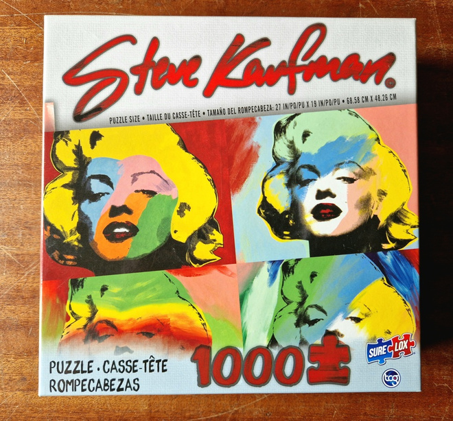 Marilyn Monroe Jigsaw Puzzle 1000 Pc by Steve Kaufman Pop Ar