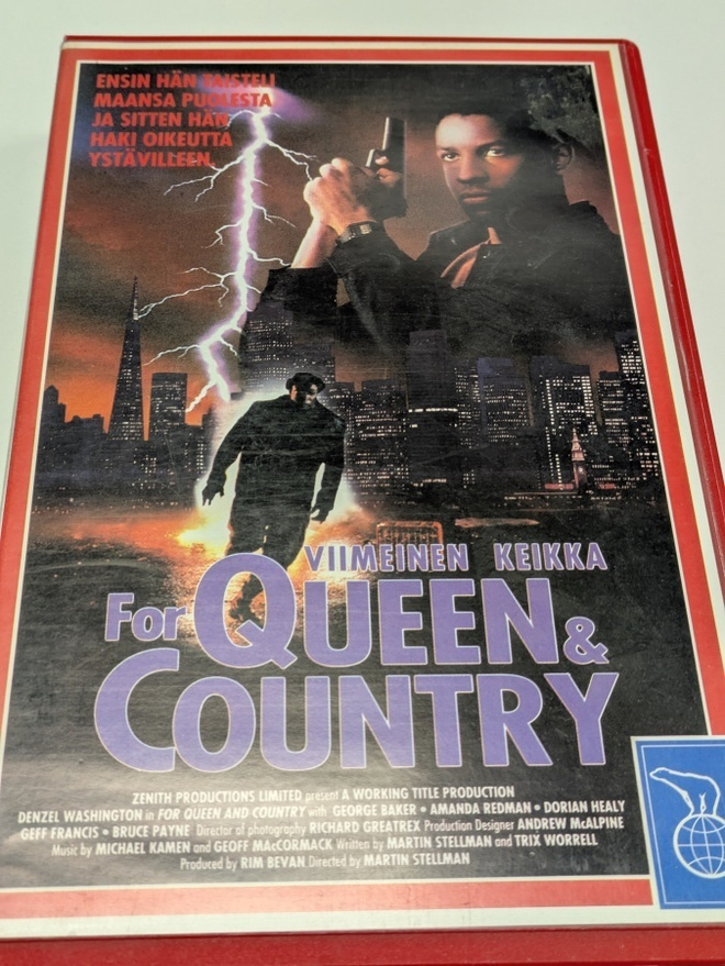 Viimeinen Keikka (VHS) For Queen & Country Denzel Washington