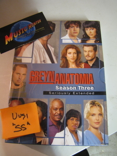 GREYN ANATOMIA - 3.TUOTANTOKAUSI UUSI DVD BOX