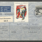 v. 1947 kirje Sveitsistä Suomeen, lipukkeita, leimoja, jne. - pikkukuva 1