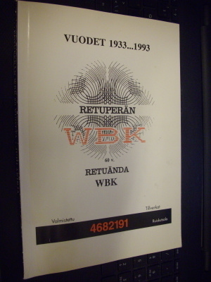 Retuperän WBK 60 vuotta Juhlakirja ( 1 p. 1993 )