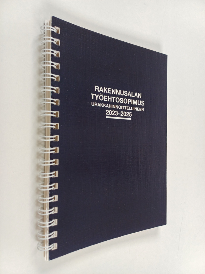 Rakennusalan työehtosopimus urakkahinnoitteluineen 2023-2025