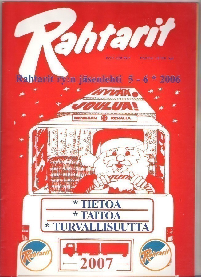 Rahtarit, jäsenlehti, joulunumero 2006.