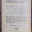 Patrick Quentin: Mies menettää muistinsa, Gummerus 1947. - pikkukuva 2