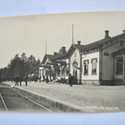 VANHA Postikortti Antrea Rautatie Asema Juna 1930-l - pikkukuva 1
