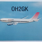 KARAIR-AIRBUS A300B4-KULKEMATON POSTIKORTTI - pikkukuva 1