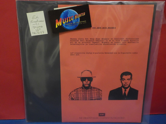 PET SHOP BOYS - MEGA MIX SCANDINAVIA -91 EX LP