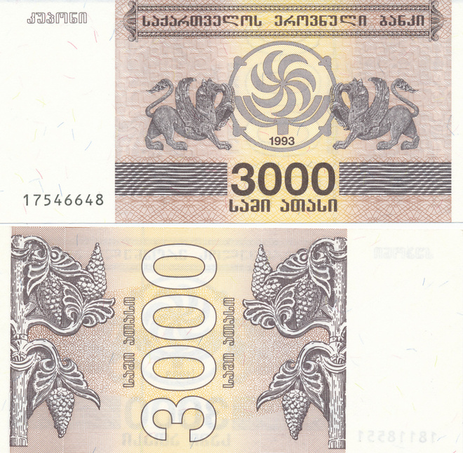 Georgia 3.000 Laris 1993 P45 #238