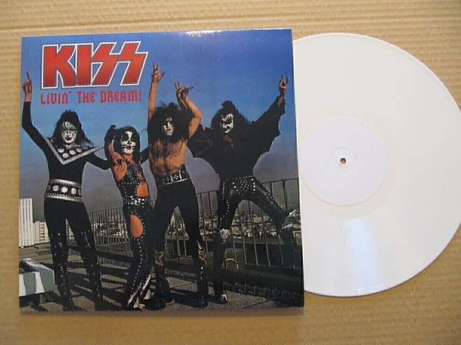 Kiss Livin´ The Dream! LP Valkoinen vinyyli