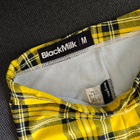 BlackMilk keltainen tartan leggings M - pikkukuva 2