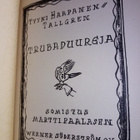 HAAPANEN-TALLGREN : TRUBADUUREJA ( SIS POSTIKULU  ) - pikkukuva 2