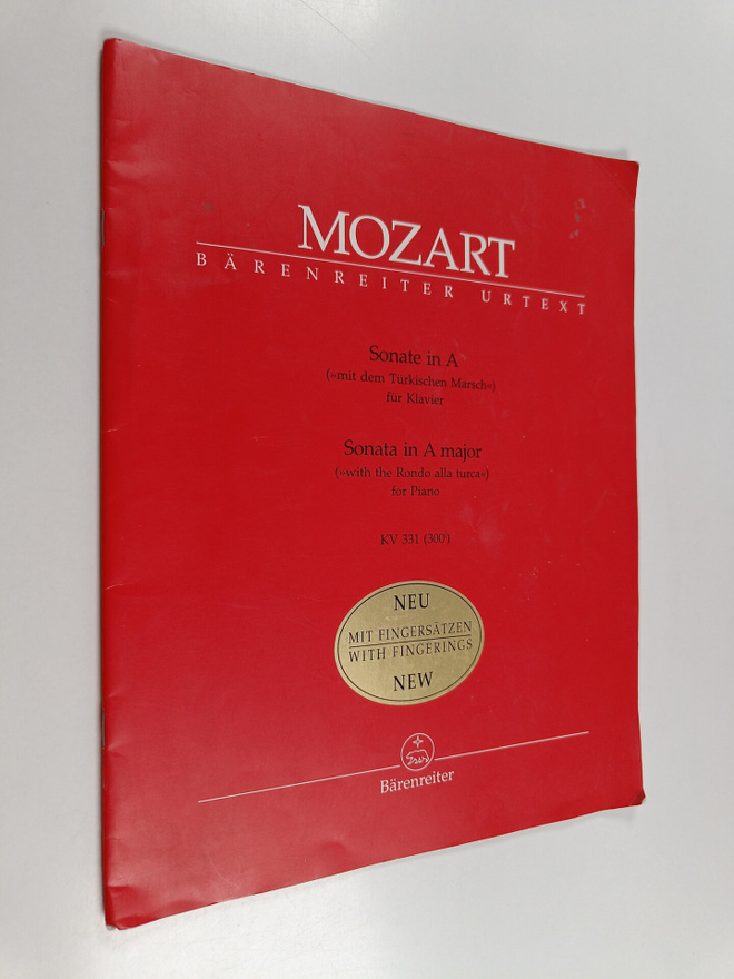 Wolfgang Plath : Mozart Sonate in A : Mit dem Turkischen ...
