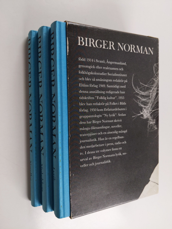 Birger Norman : Lyrik : Vinkelskott : Noveller