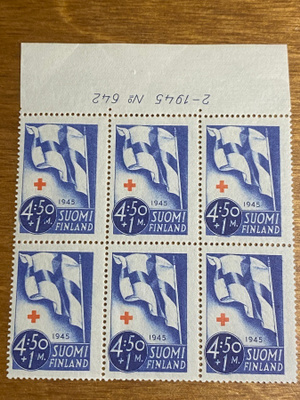 PR1945 4,50MK+1MK NUMERO KUUSILO**