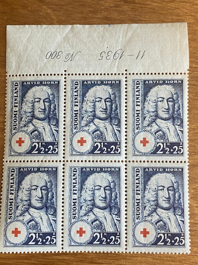 PR 1936 2 1/2MK+25PEN NUMERO KUUSILO**
