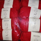 Novita Syli Merino, punainen - 16x 50g kerä - pikkukuva 1