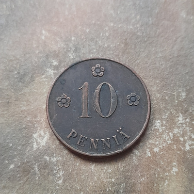 10 penniä 1919